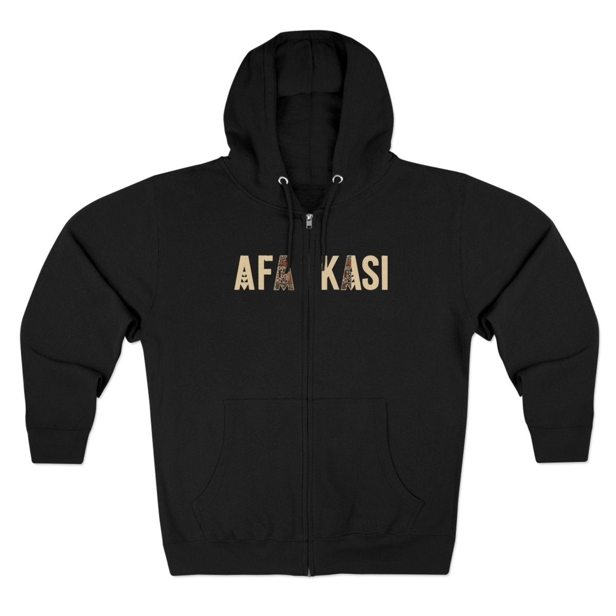 Black unisex zip hoodie by Monster Digital, featuring a comfortable fit and casual style, perfect for everyday wear.