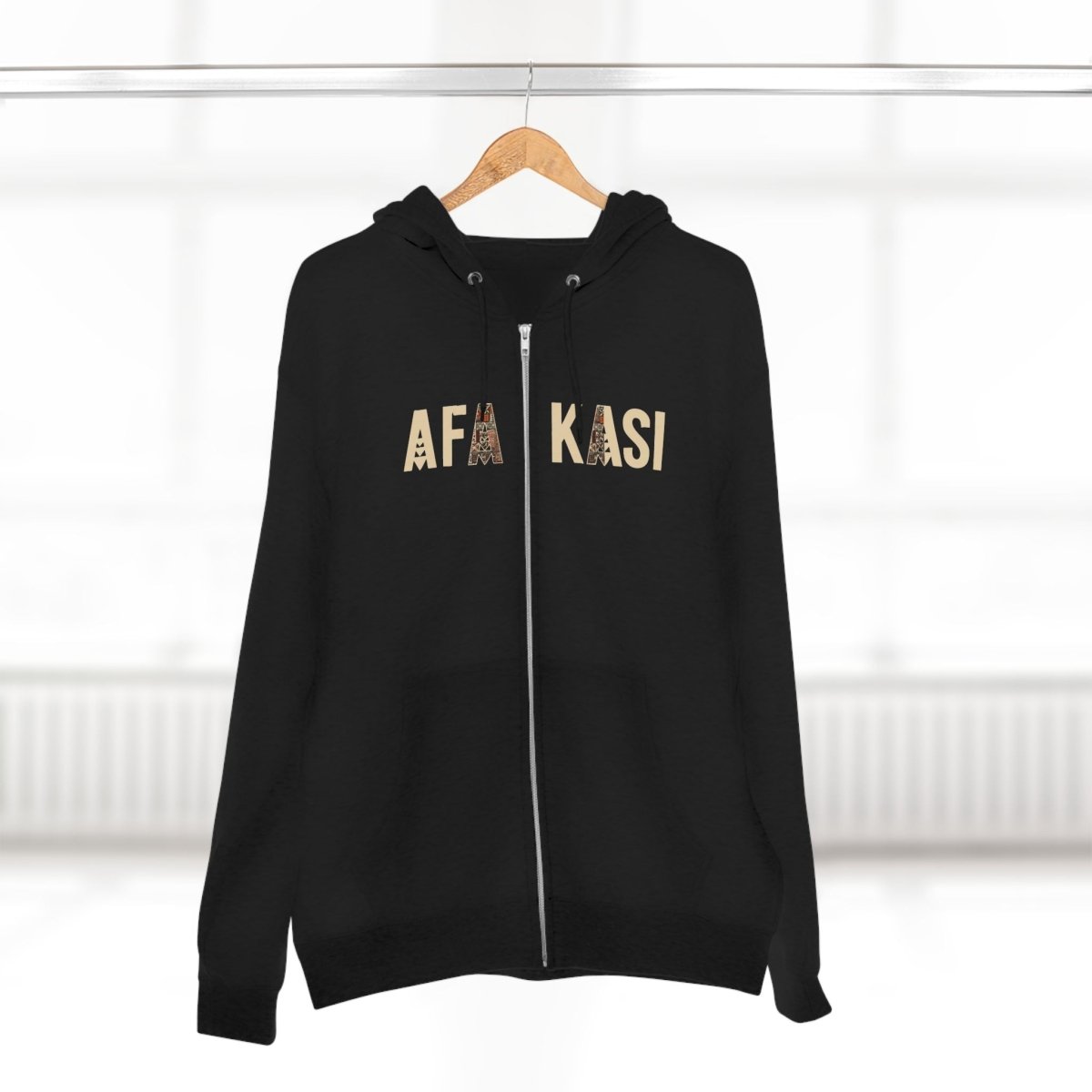 Black unisex zip hoodie by Monster Digital, featuring a comfortable fit and casual style, ideal for everyday wear.