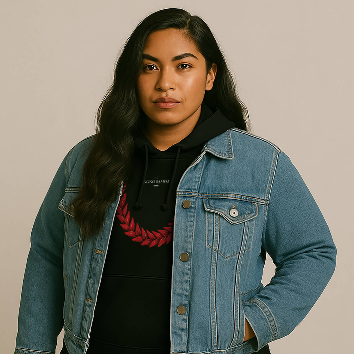 White IslandHeavy™ Hoodie by The Print Bar, plus 2XL-5XL, featuring monster digital print on front, casual hoodie for Ula Fala collection.