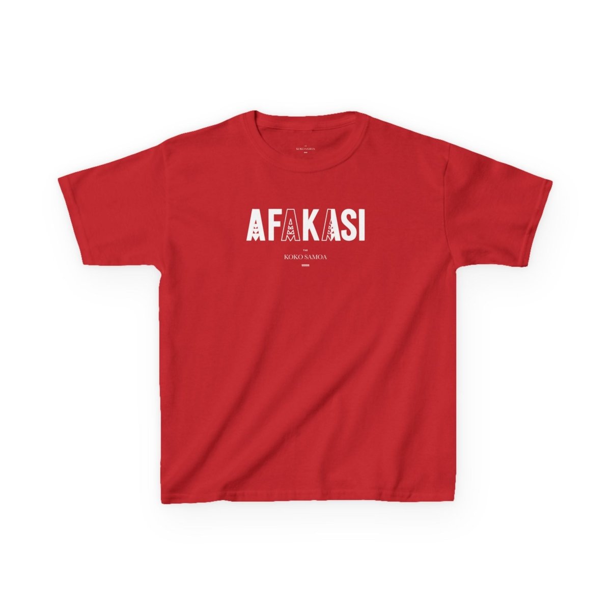 Kids unisex navy tee from Monster Digital featuring Afakasi design, made for boys and girls, casual and comfortable.