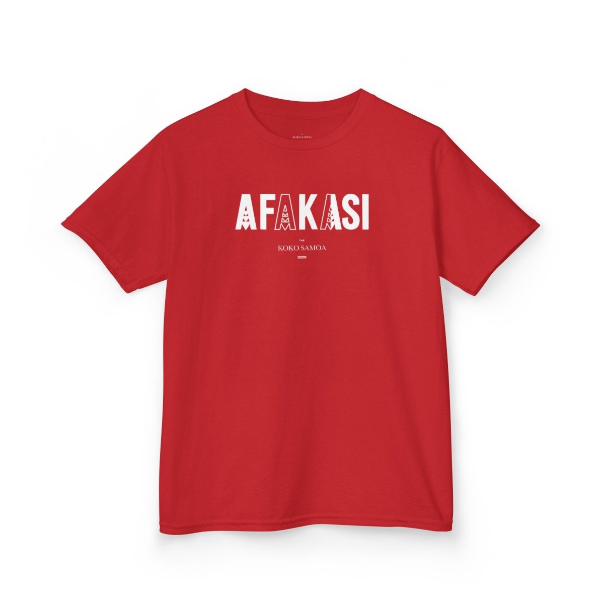 Kids unisex navy tee by Monster Digital featuring Afakasi design, made for comfortable fit and casual style.