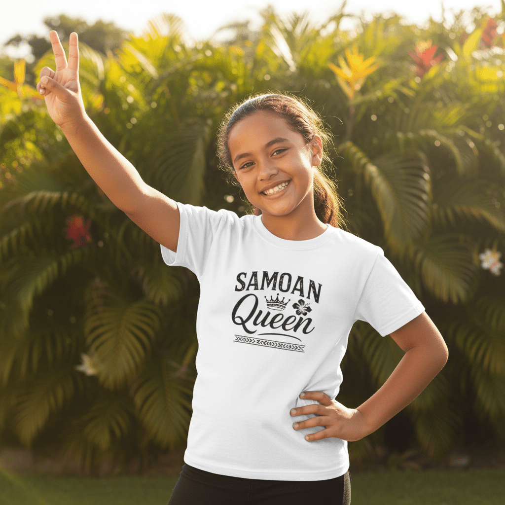 Samoan Queen kids tee, The Koko Samoa