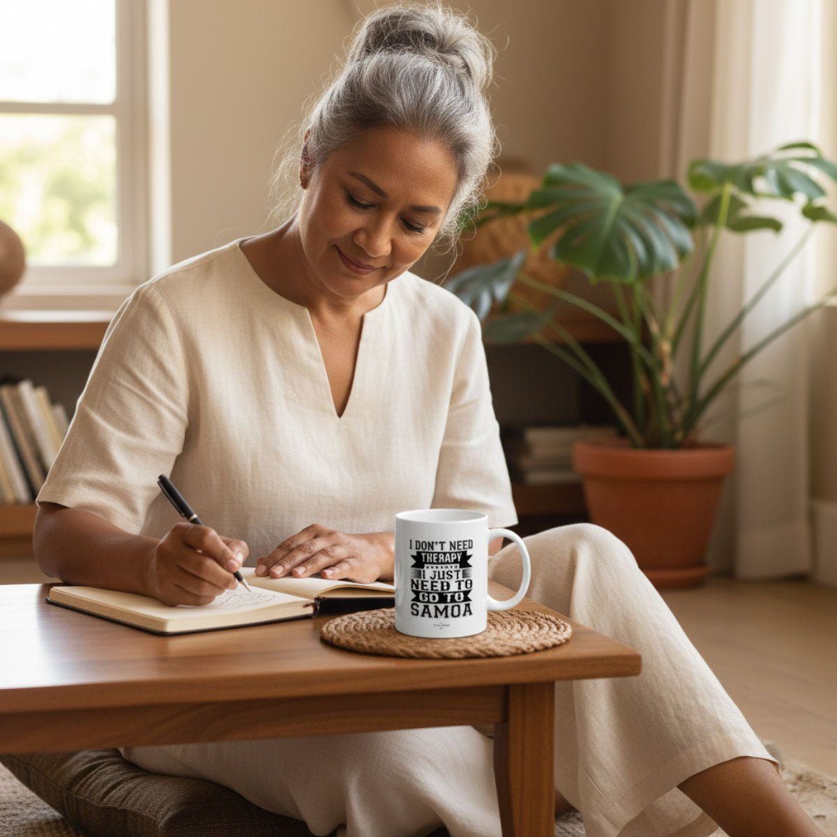 11oz Monster Digital Therapy mug featuring USA flag design, perfect for hot beverages and everyday use.