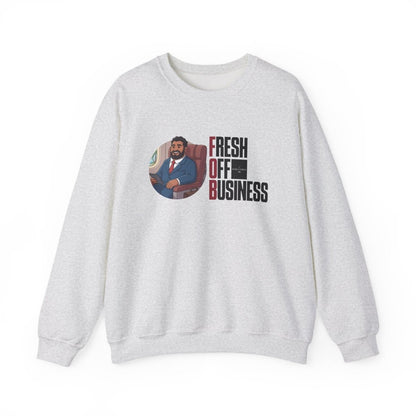 Unisex Heavy Sweatshirt - Fresh Off Business - Personalised - USA - The Koko Samoa
