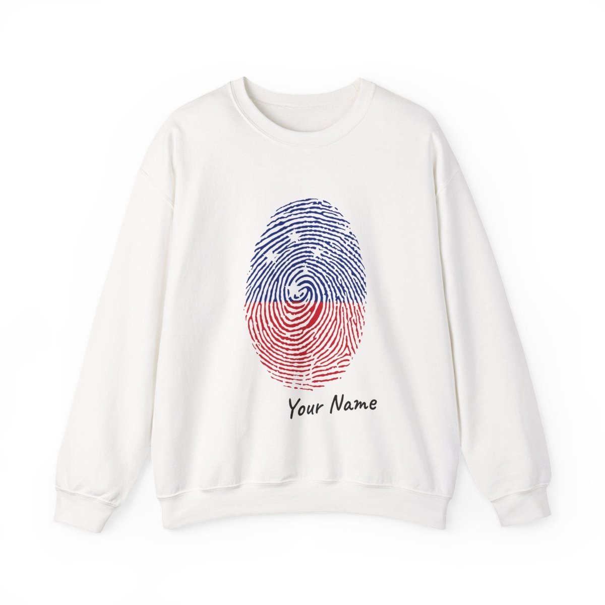 Unisex heavy sweatshirt with a monster design, personalized "My Identity" text, in ash color.