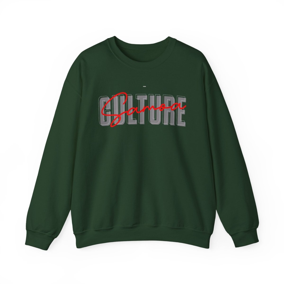 Unisex heavy sweatshirt featuring Samoan culture design, personalized, in ash color, suitable for casual wear.