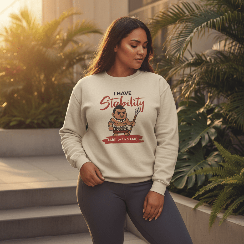 Unisex Heavy Sweatshirt - Stability - Personalized - USA - The Koko Samoa