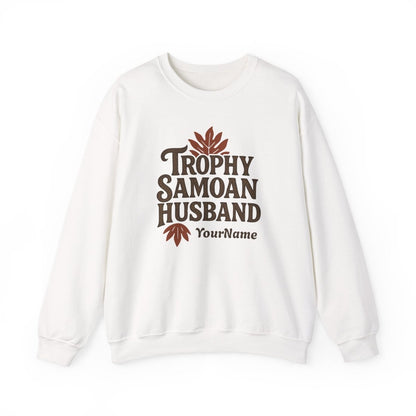 Unisex Heavy Sweatshirt - Trophy Samoan Husband - Personalised - USA - The Koko Samoa