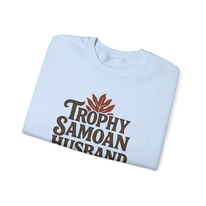 Unisex Heavy Sweatshirt - Trophy Samoan Husband - Personalised - USA - The Koko Samoa