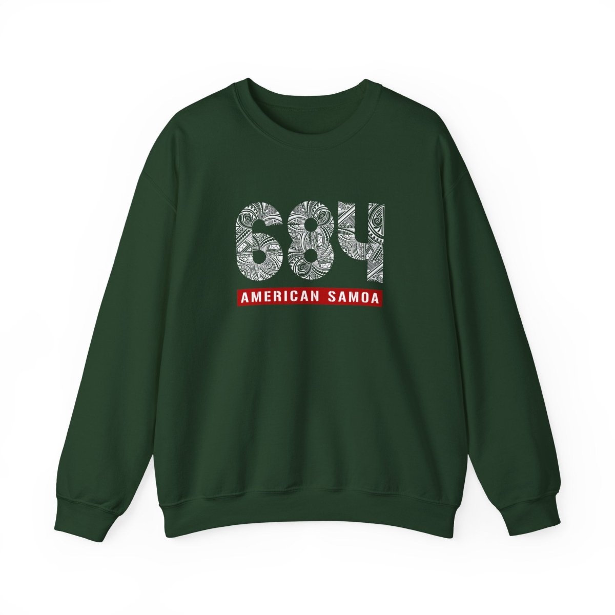 Unisex heavy sweatshirt by Monster Digital featuring American Samoa 684 personalized design in dark heather color.
