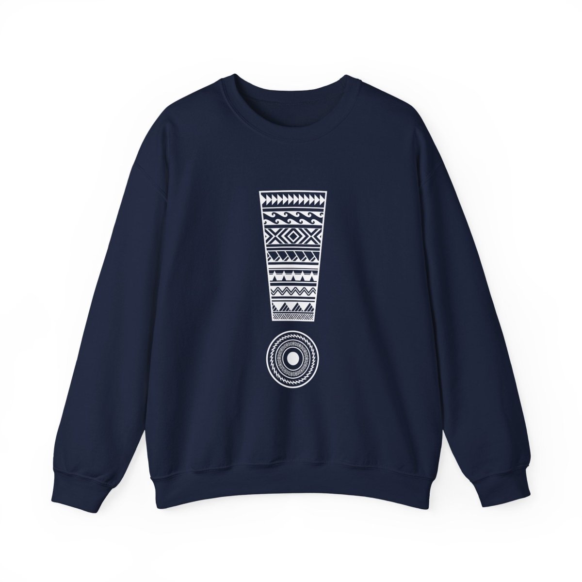 Unisex heavy sweatshirt by Monster Digital in dark heather with personalized "Exclaim" design, USA print, casual and comfortable fit.