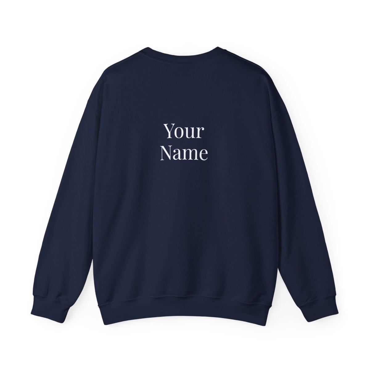 Unisex heavy sweatshirt by Monster Digital in dark heather, personalized with "Exclaim" text, made in the USA.