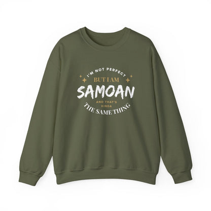 Unisex Heavy Sweatshirt - Not Perfect But Samoan - Personalised - USA - The Koko Samoa