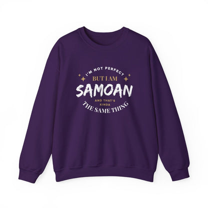 Unisex Heavy Sweatshirt - Not Perfect But Samoan - Personalised - USA - The Koko Samoa