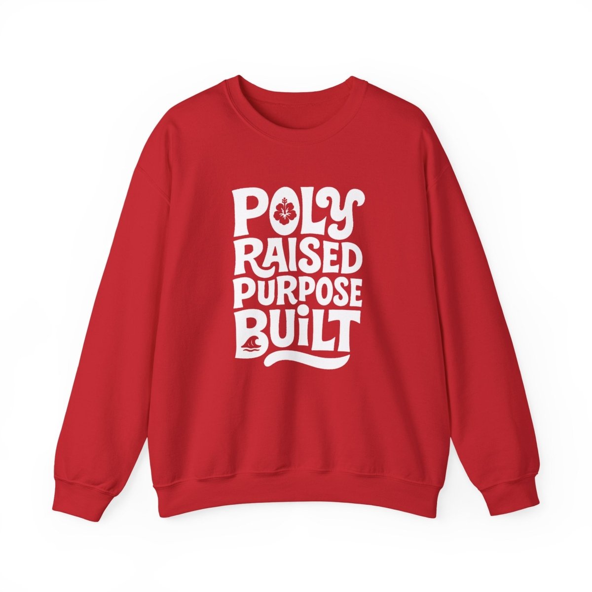 Unisex heavy dark heather sweatshirt by Monster Digital with raised poly design, personalized and made in the USA.