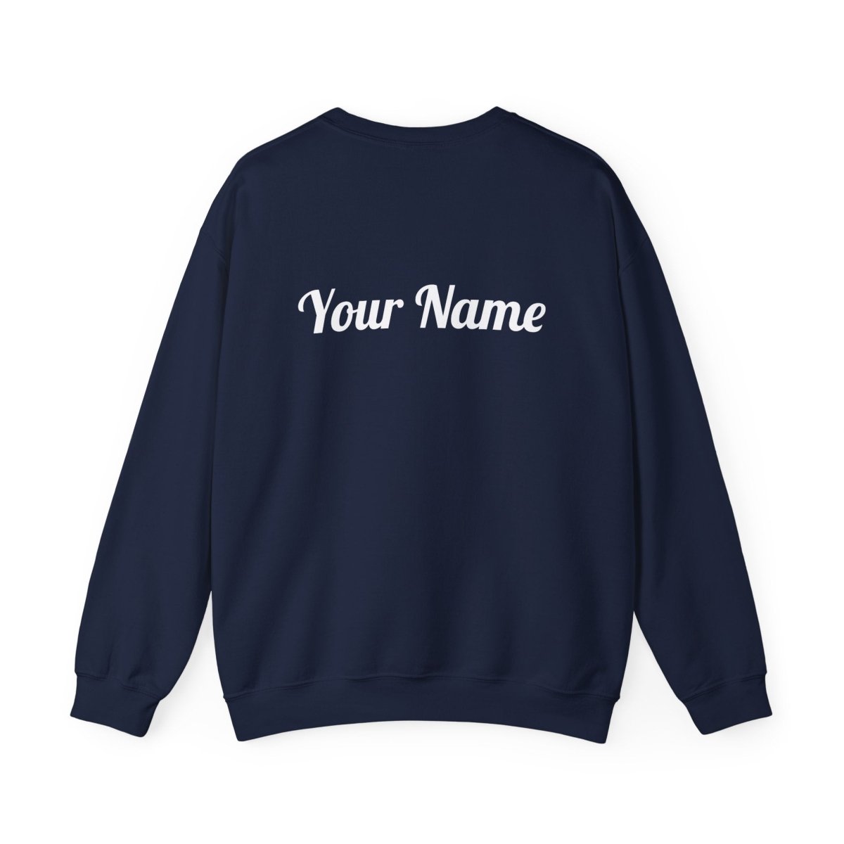 Unisex dark heather heavy sweatshirt by Monster Digital with poly raised personalized design, suitable for casual wear.