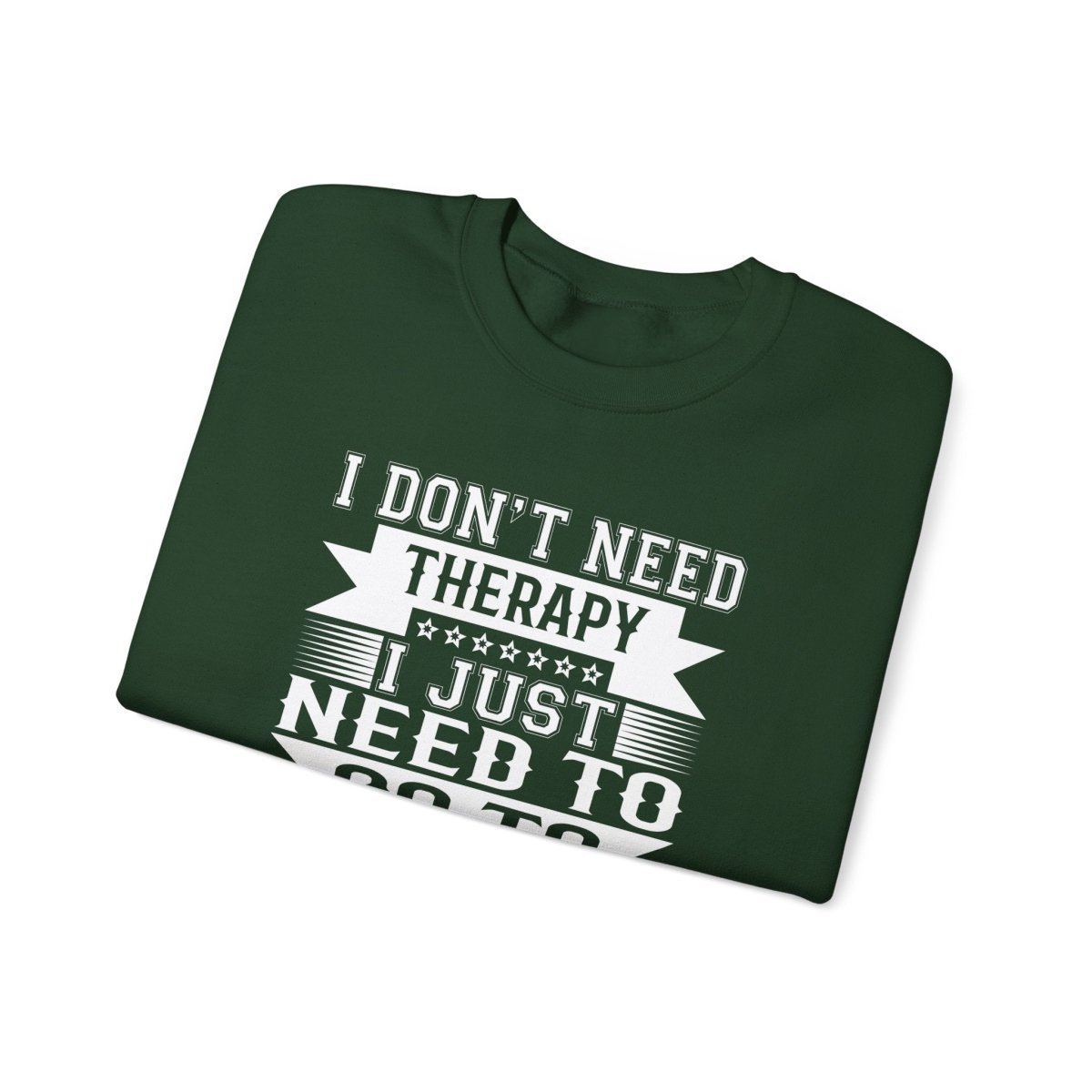 Unisex heavy sweatshirt by Printify with personalized therapy design in dark heather, suitable for casual wear in the USA.