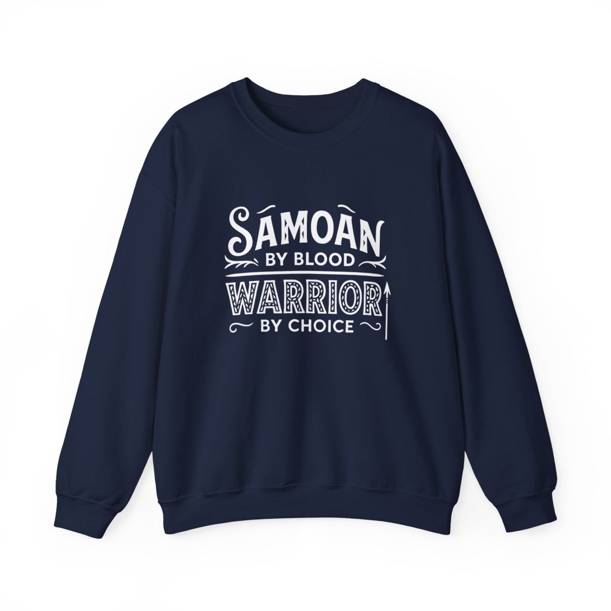 Unisex heavy sweatshirt from Monster Digital featuring a "Warrior by Choice" personalized design in dark heather color.