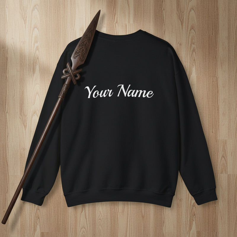 Unisex Heavy Sweatshirt - Warrior by Choice - Personalised - USA - The Koko Samoa
