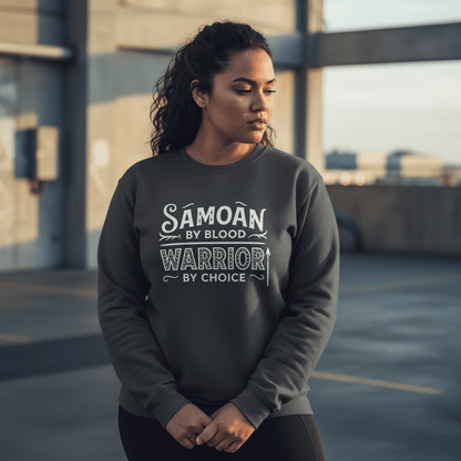 Unisex Heavy Sweatshirt - Warrior by Choice - Personalized - USA - The Koko Samoa