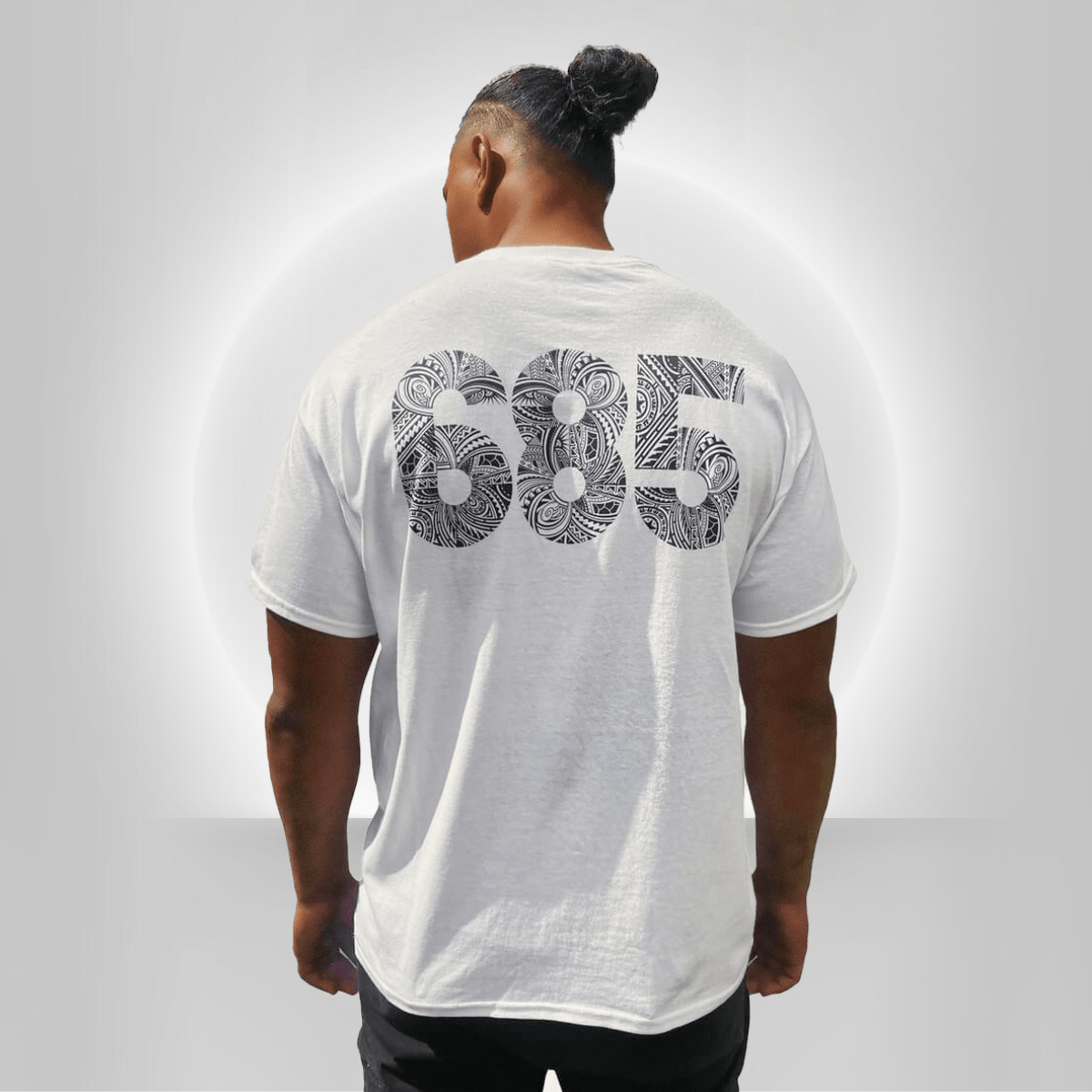 White unisex heavy T-shirt by Monster Digital featuring a comfortable fit and classic crew neckline.