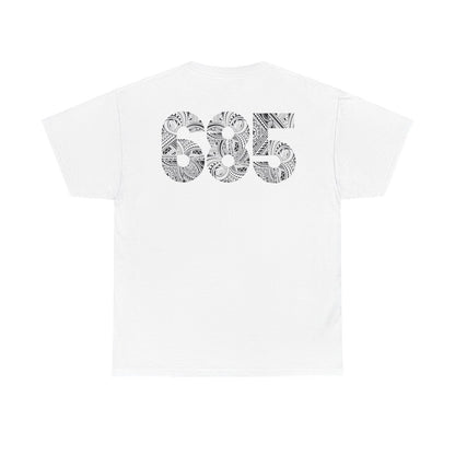 White Monster Digital unisex heavy tee with USA graphic, showcasing a comfortable, durable t-shirt design.