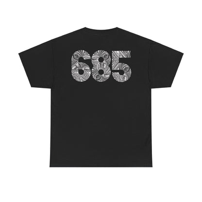 White Monster Digital unisex heavy tee with USA graphic, durable cotton fabric, and relaxed fit for everyday casual wear.