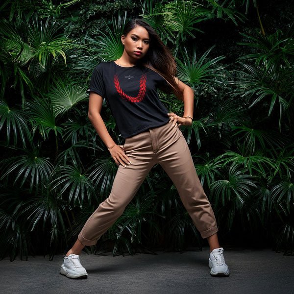 Unisex Heavy Tee by The Print Bar featuring a monster digital print on a white cotton shirt.