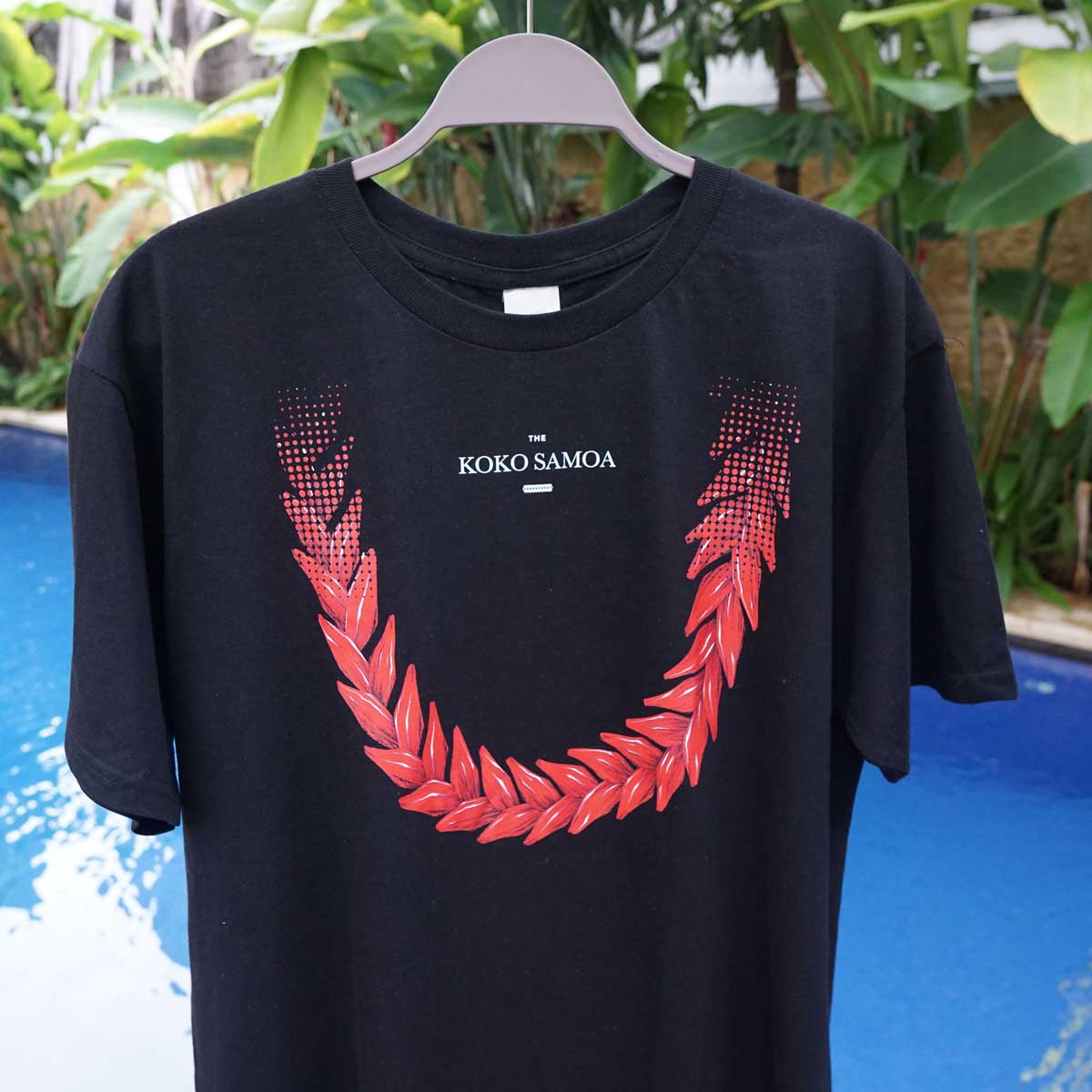 White unisex heavy tee by The Print Bar featuring a monster digital design from the Ula Fala collection.