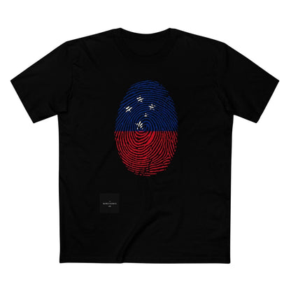Black unisex soft tee by Monster Digital featuring "My Identity USA" design, made from comfortable, lightweight fabric.