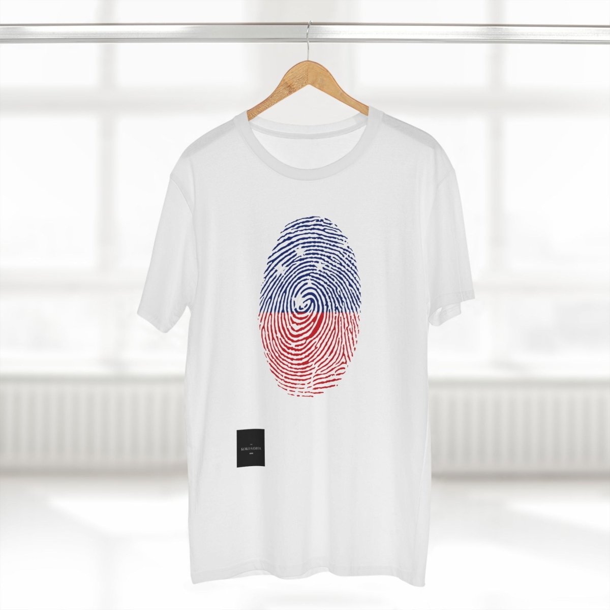 Black unisex soft tee by Monster Digital featuring My Identity USA branding, casual comfortable T-shirt for all genders.