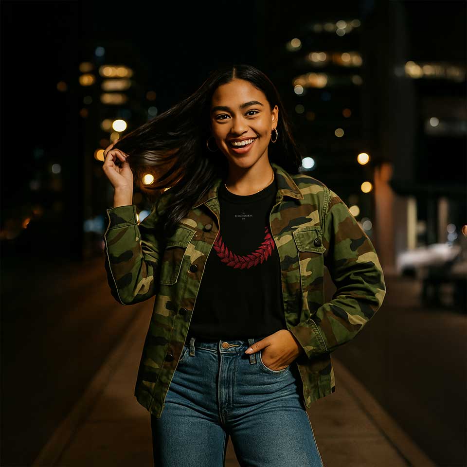 Black unisex heavy tee by The Print Bar featuring a printed monster digital design on soft cotton fabric.