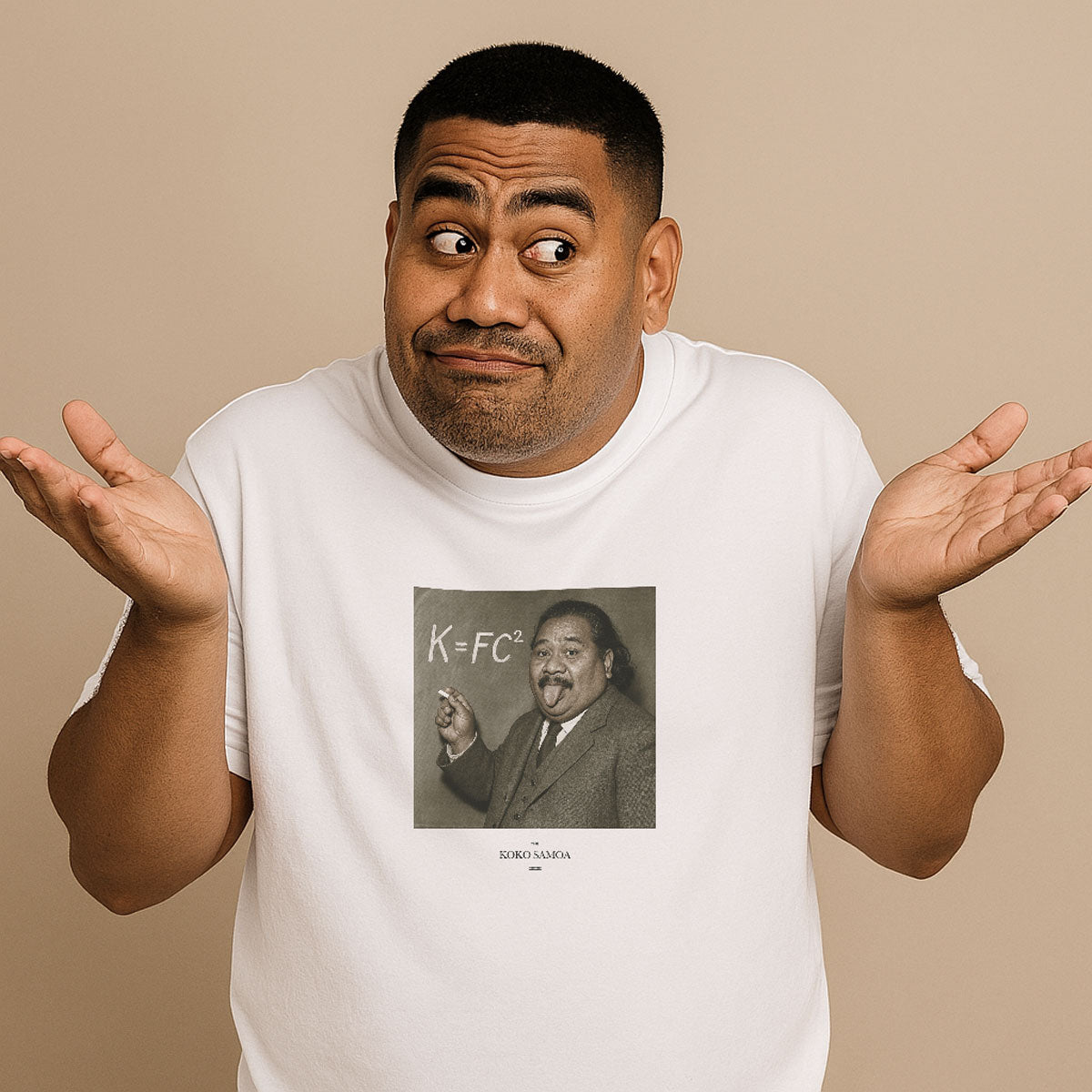 White unisex soft tee by The Print Bar featuring monster digital graphic design, casual and comfortable shirt for all genders.