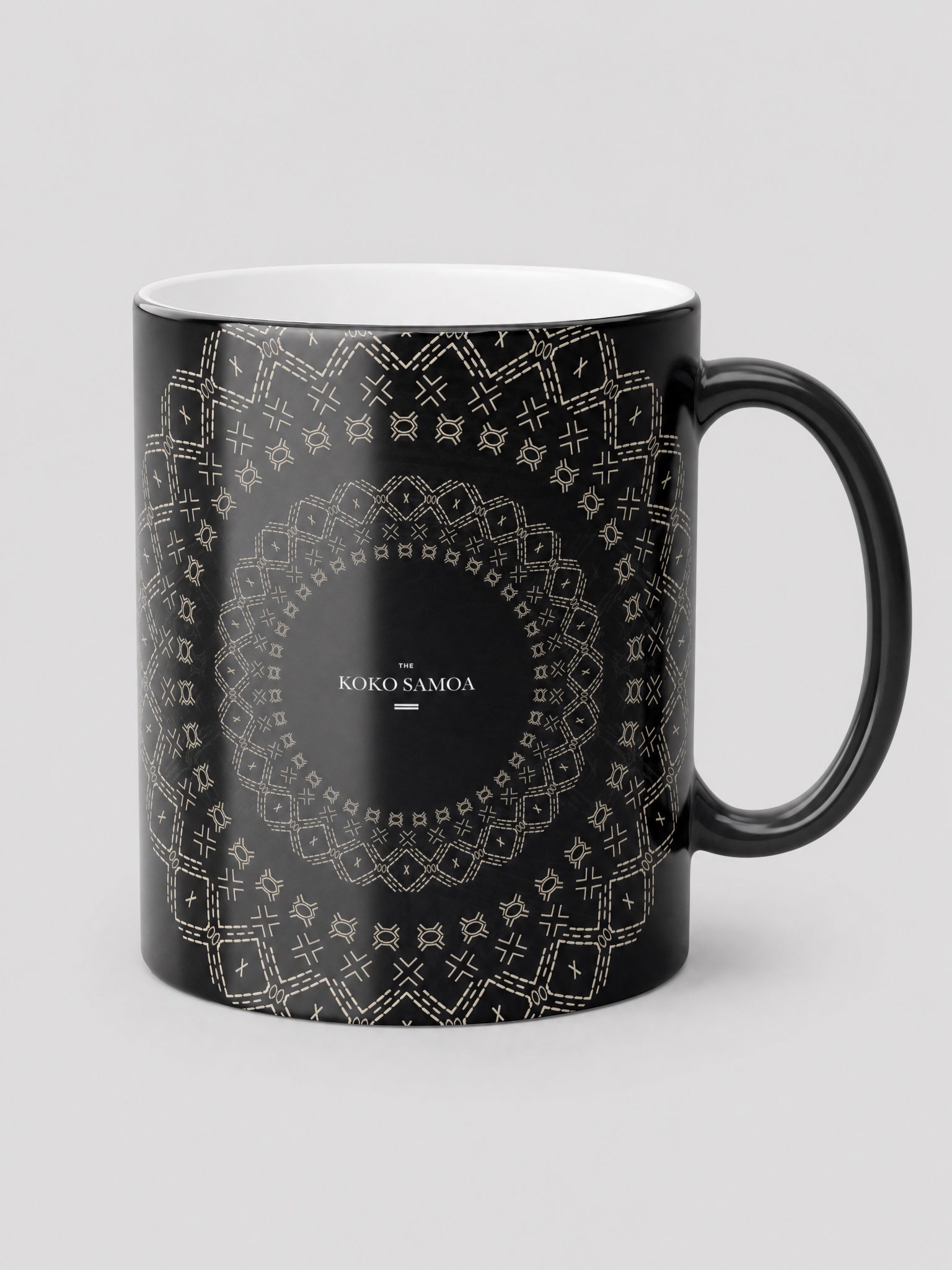 Heat Reactive 11oz Mug - Malu on a light grey studio background