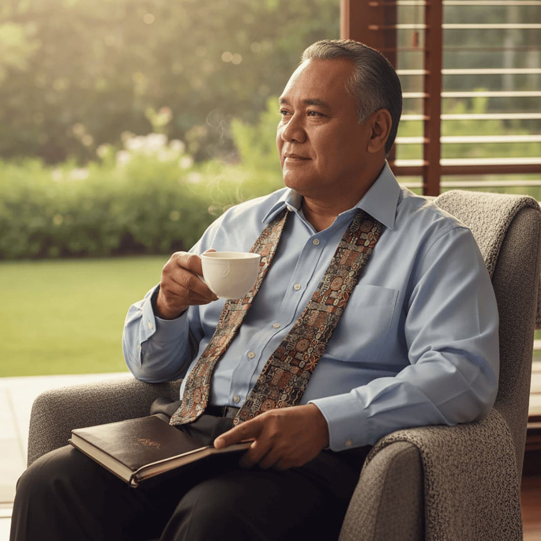 Elegant Elei necktie by MWW on Demand, one size, featuring intricate design, suitable for AU, NZ, and USA styles.