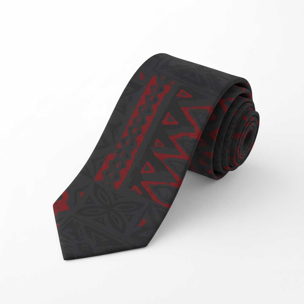 Red Elei necktie, stylish accessories for AU, NZ, and USA, featuring a vibrant red design with a classic necktie shape.