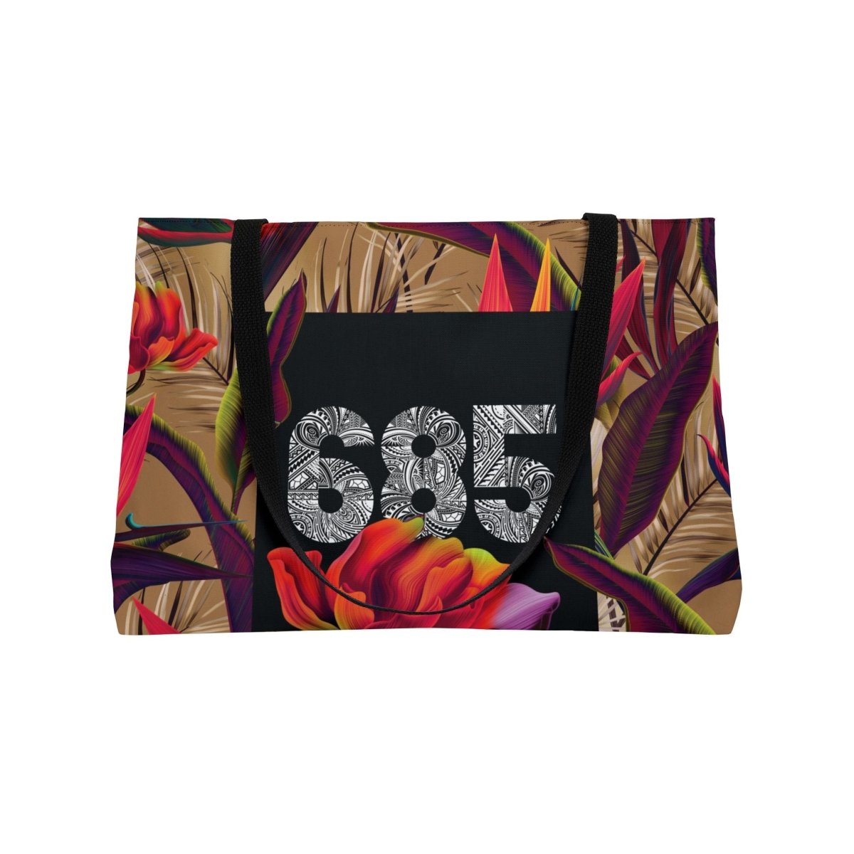 Tote Weekender Bag 685 Paradise in vibrant print, 24x13 inches, suitable for travel and daily use.