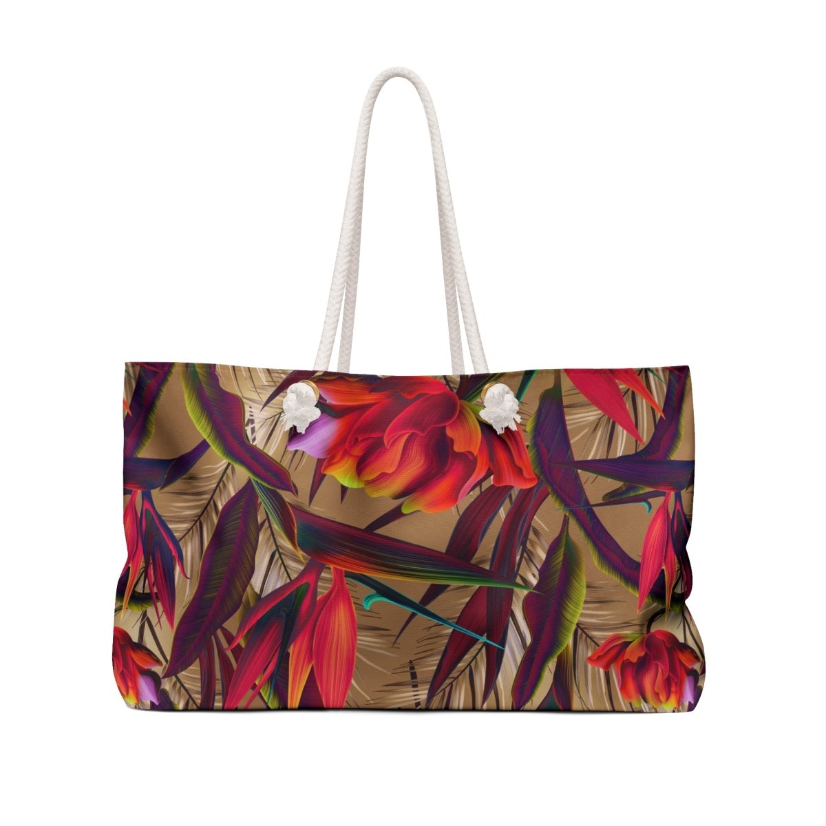 Weekender Bag 685 Paradise in beige with handles, large travel bag for AU, NZ, and USA travel.