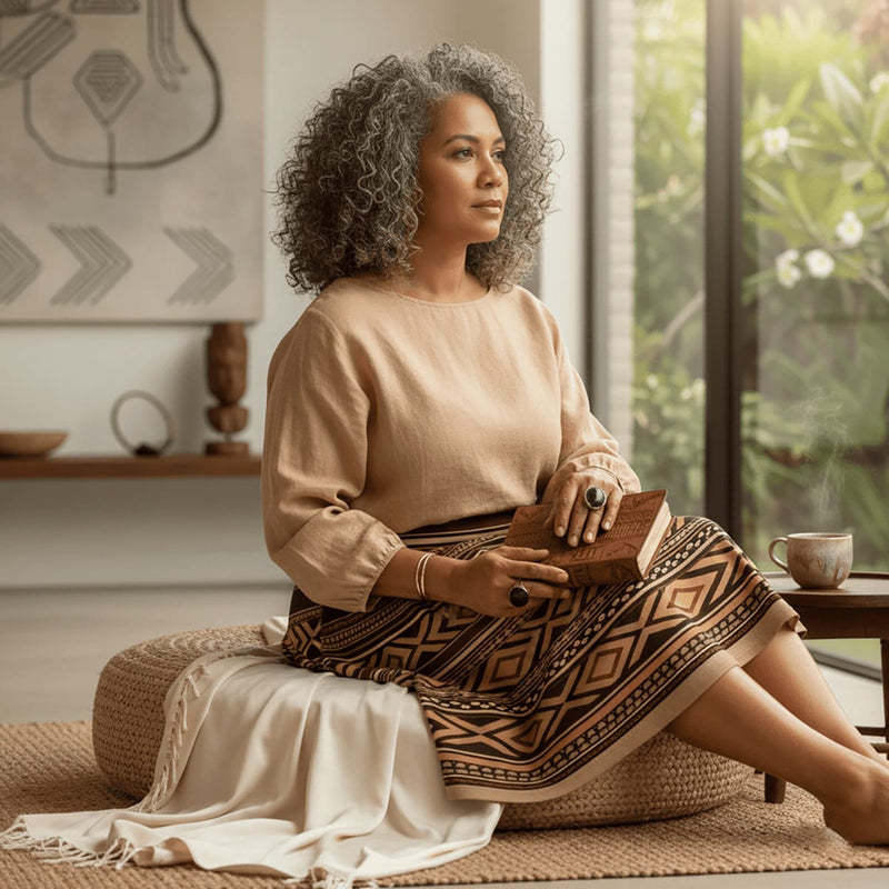 Women's Skater Skirt - Siapo - AU/NZ/USA - The Koko Samoa