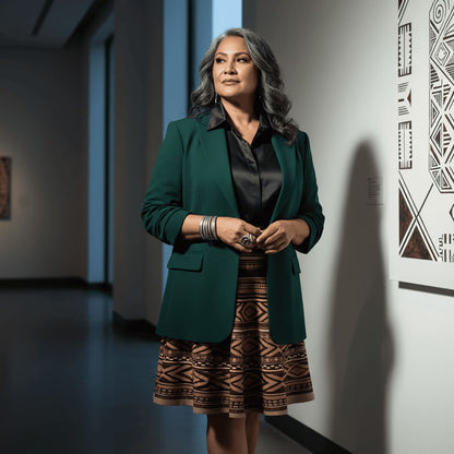 Women's Skater Skirt - Siapo - AU/NZ/USA - The Koko Samoa