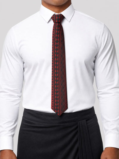 Necktie - Red & Black Warrior