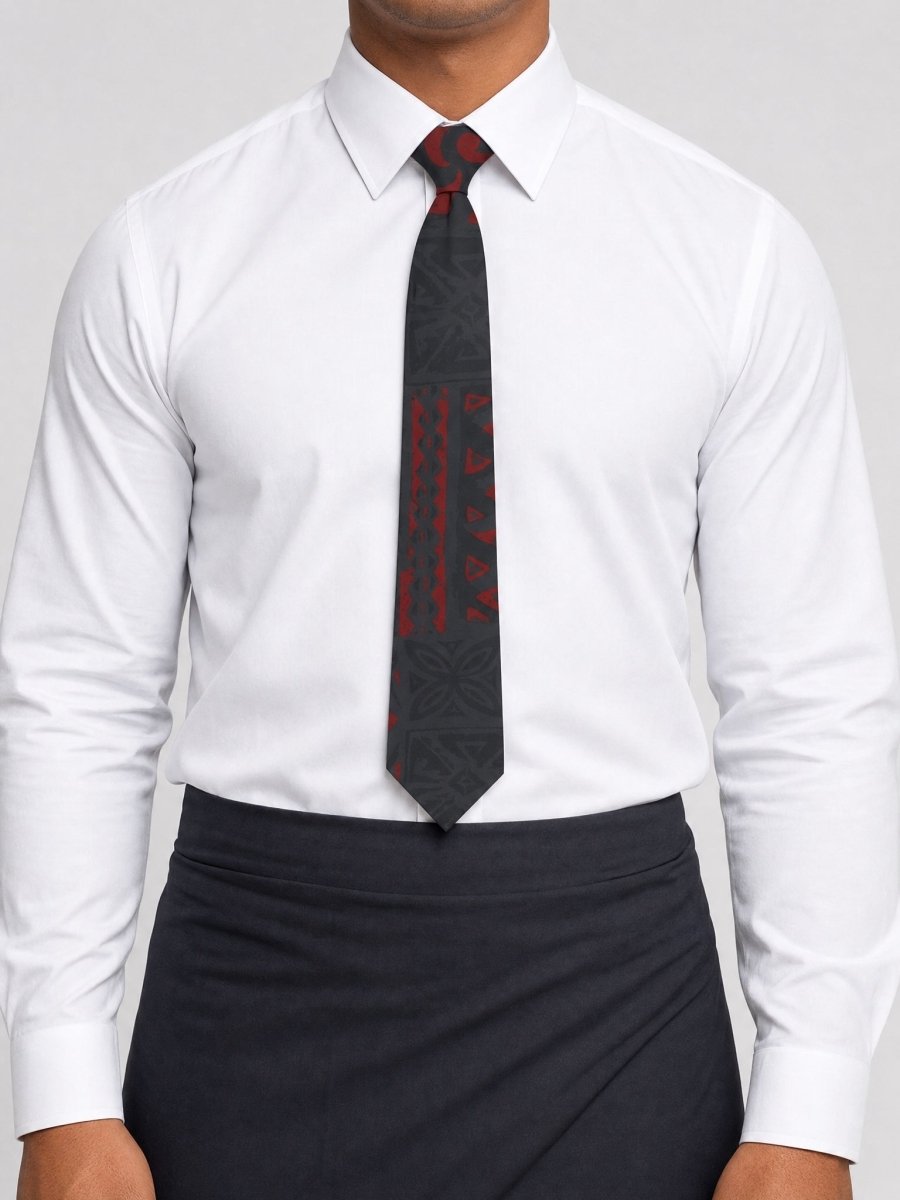 Necktie - Red Elei - AU/NZ/USA - The Koko Samoa