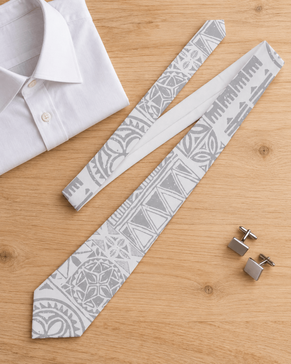Necktie - White Sunday - The Koko Samoa