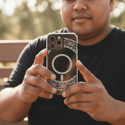 PasifikaOne MagSafe iPhone ClearCase - Samoan Arrows - AU/NZ/USA - The Koko Samoa