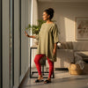 PasifikaOne Mid - Rise Leggings - Tonga Red - AU/NZ/USA - The Koko Samoa