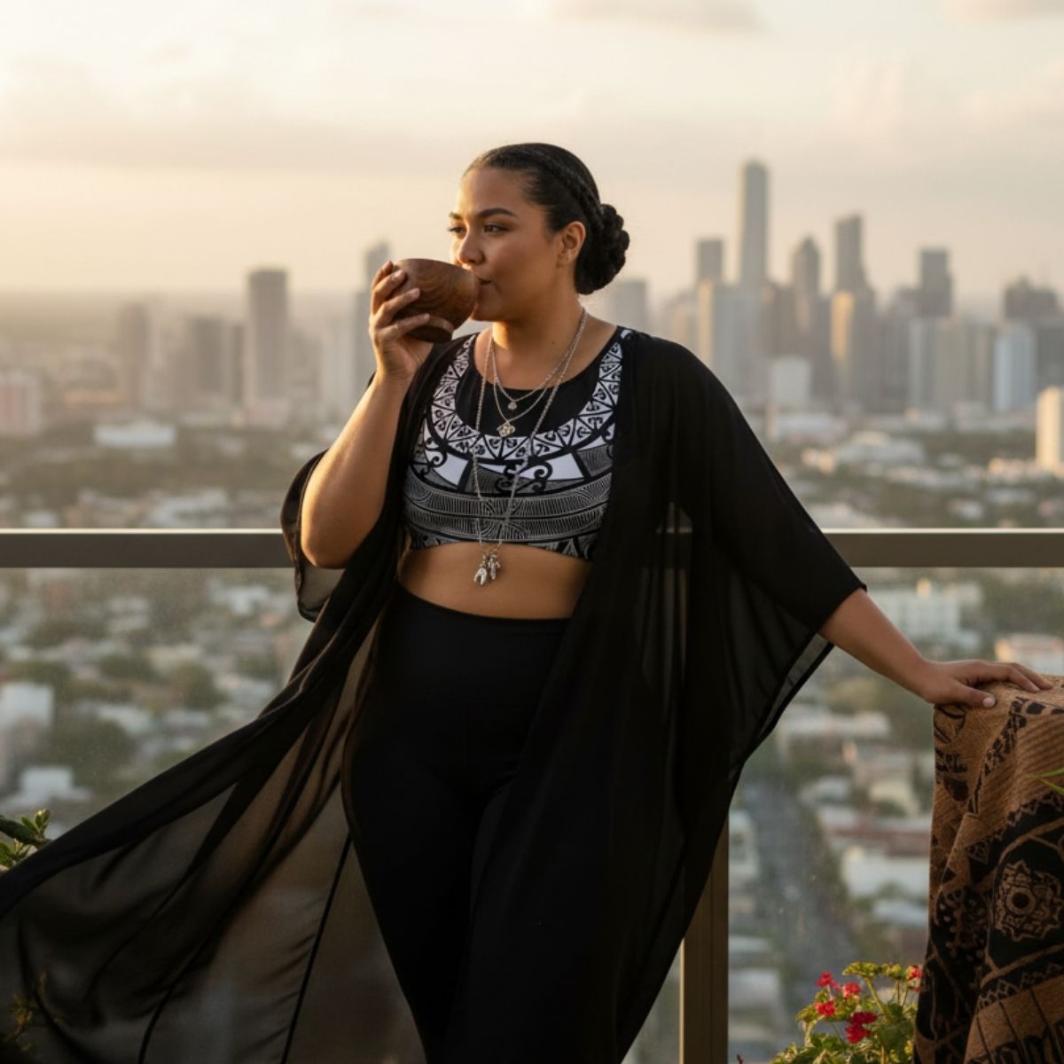 PasifikaOne Seamless Sports Bra - Māori - AU/NZ/USA - The Koko Samoa