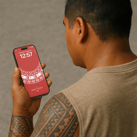 Phone Wallpaper - Tongan Red 2 - AU/NZ/USA - The Koko Samoa