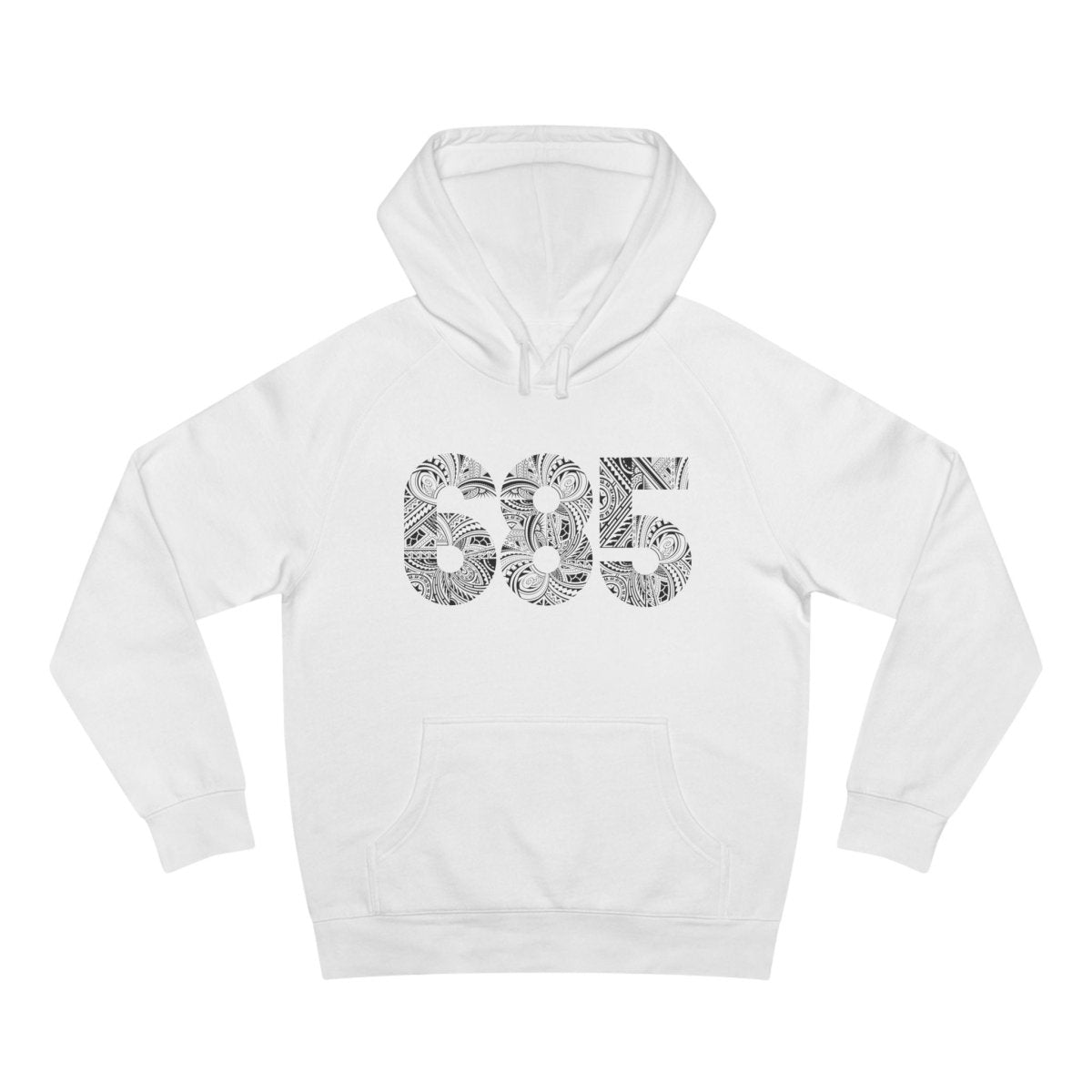 Black IslandSoft™ Hoodie by Printify, premium hoodie in XS-XL size, featuring a comfortable design and soft fabric.