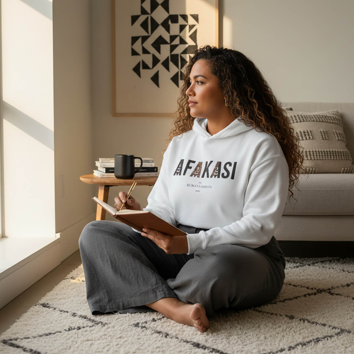 Black IslandHeavy™ Hoodie by The Print Bar in Plus 2XL-5XL, featuring IslandSoft design for Afakasi in AU/NZ sizes.