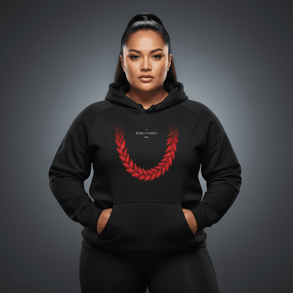 Black IslandSoft™ Premium Hoodie by Ula Fala, available in XS to XL, featuring comfortable fabric and casual style.